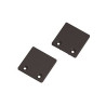 embouts GLENOS pour profil pro 2020. noir. 2 pces