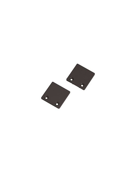 Embouts GLENOS pour profil d'étagère. 2 pieces. blanc
