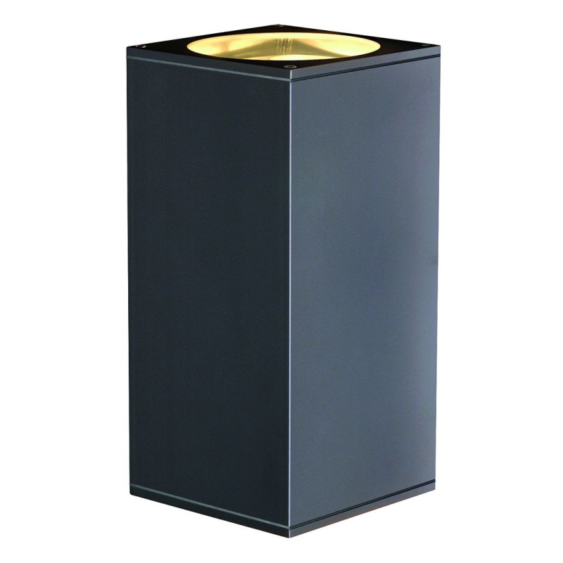 applique BIG THEO UP/DOWN OUT carré anthracite ES111 max 2x75W