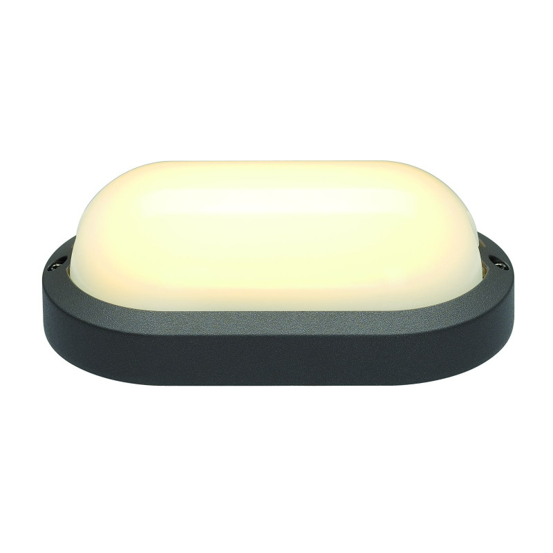 applique et plafonnier TERANG 2 ovale anthracite 11W LED 3000K