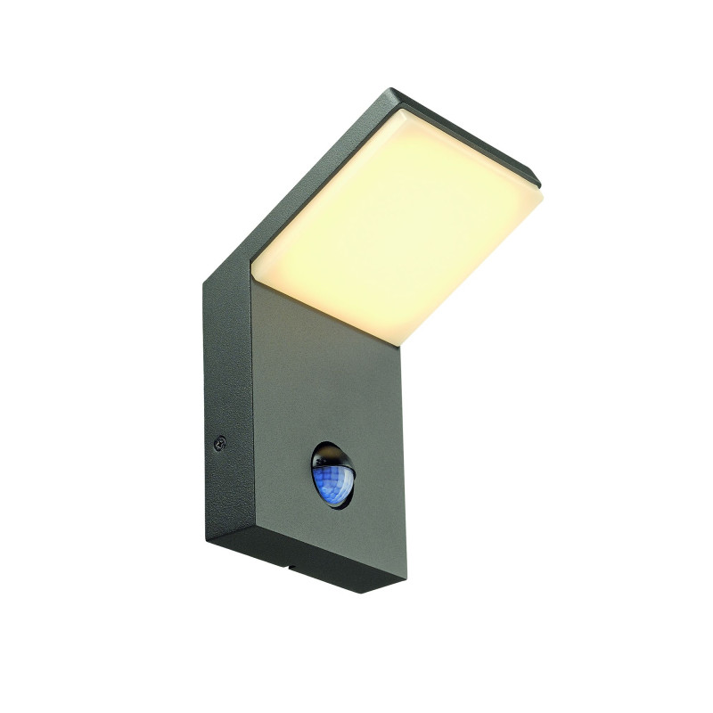 applique ORDI LED anthracite 3000K 9W avec détecteur de mouvement