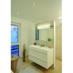 applique TRUKKO 90 LED 12W IP44 chrome/blanc