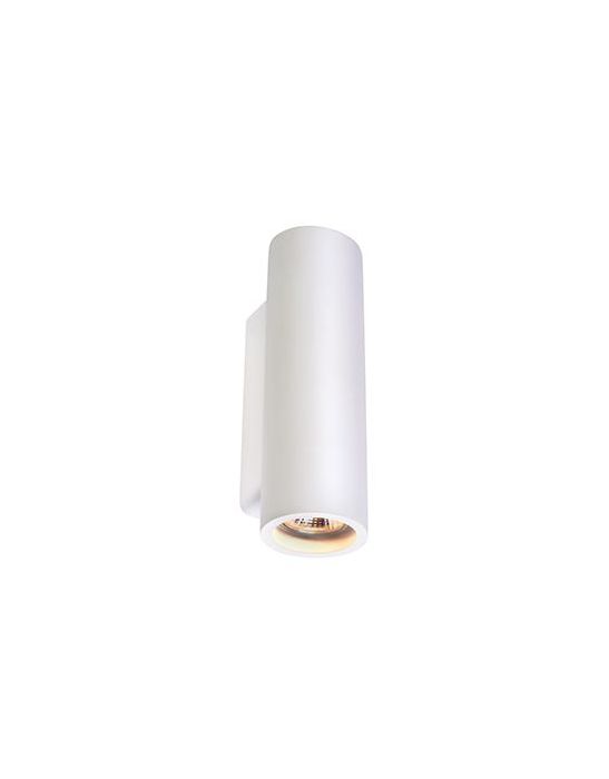 PLASTRA TUBE - applique rond EN plâtre blanc GU10
