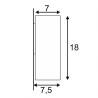 THEO WALL OUT applique carrée anthracite GU10 max 35W