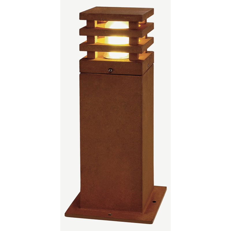 borne fonte rouillée RUSTY LED 40 CARRE LED 3000K IP55