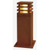 borne fonte rouillée RUSTY LED 40 CARRE LED 3000K IP55