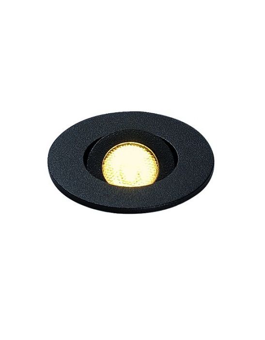 KIT NEW TRIA MINI LED rond noir 3000K 30° alim et clips ressorts inclus