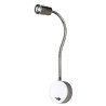 Dio flex plate chrome avec led blanc chaud, 1w