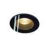 PATTA-F encastré plafond rond noir 12W 3000K 38° alim incluse