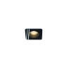 encastré plafond carré noir PATTA-F 12W 3000K 38° alim incluse
