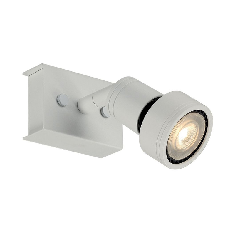 PURI 1 plafonnier, blanc mat, GU10, max. 50W, anneau déco inclus