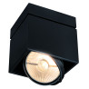 plafonnier noir KARDAMOD SURFACE CARRE ES111 SINGLE GU10 max 75W