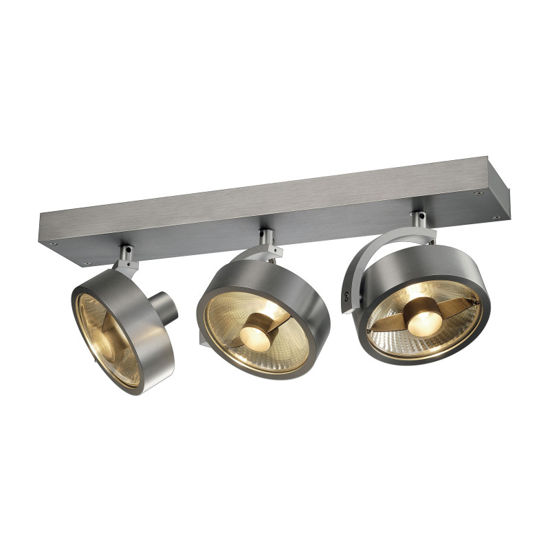 KALU 3 QPAR111 plafonnier, alu brossé. ES111, max. 3x75W