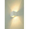 applique PLASTRA CUBE carré, platre blanc, G9, max. 42W