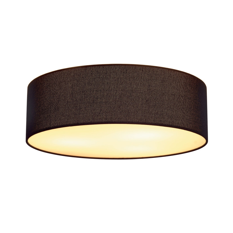 TENORA CL-1 plafonnier chrome diffuseur noir E27 max 3x23W