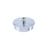 FITU 1 patère 1 passe-fil rond chrome