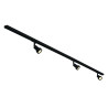 KIT rail 1 allumage PURI noir 2x1m 3x PURI spot et sources LED
