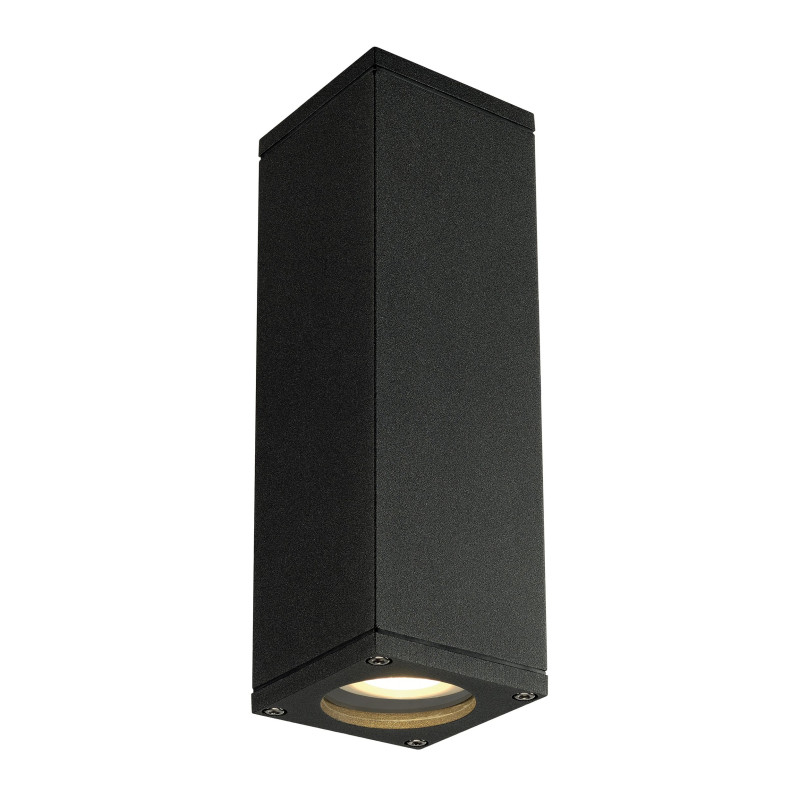 THEO UP-DOWN OUT applique, carré, anthracite, GU10, max. 2x35W