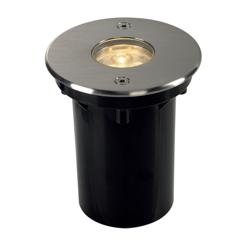 encastré sol DASAR LED LV rond en Inox 316, 6W , 3000K, 12-25V, IP67