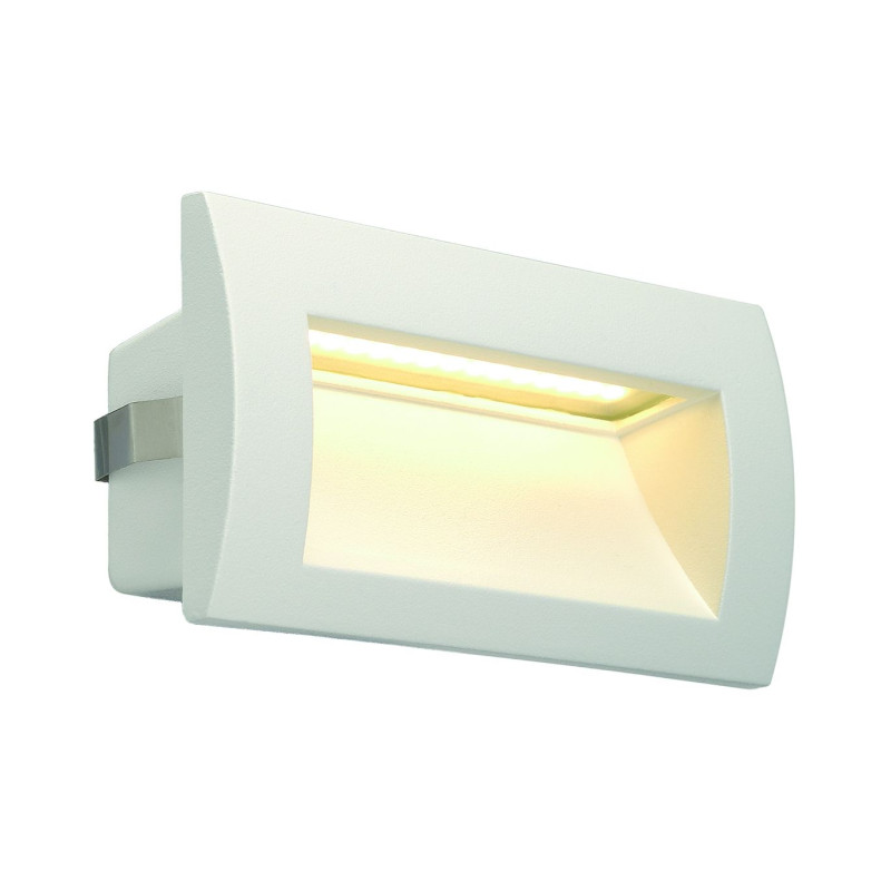 DOWNUNDER OUT LED M, encastré mural blanc, LED 0.96W 3000K
