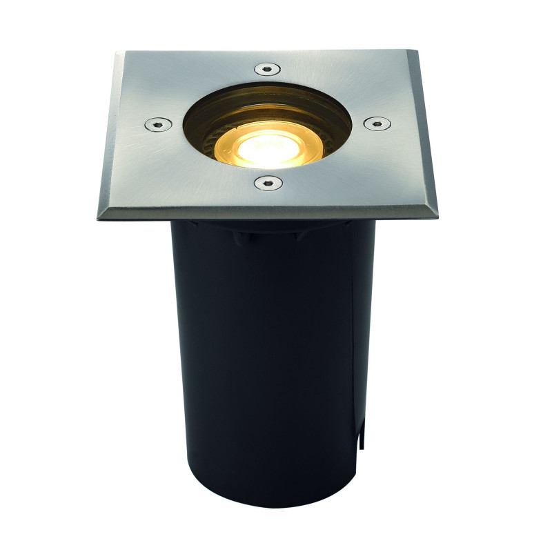 SOLASTO carré, encastré de sol LED en Inox 304, GU10 6W IP67