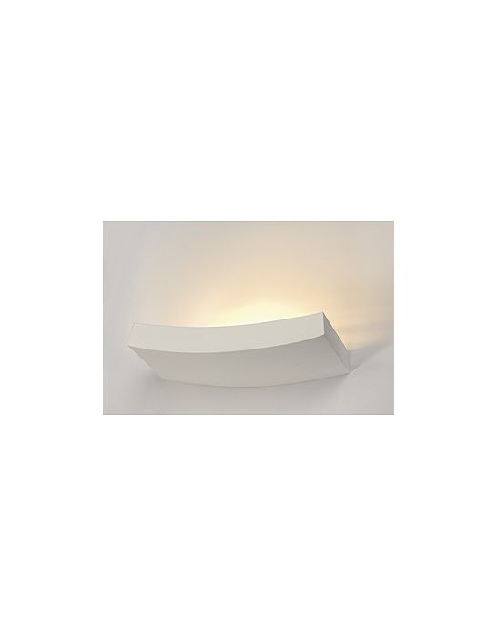 Gl 102 curve, applique blanche en plâtre, r7s 78mm, max. 100w