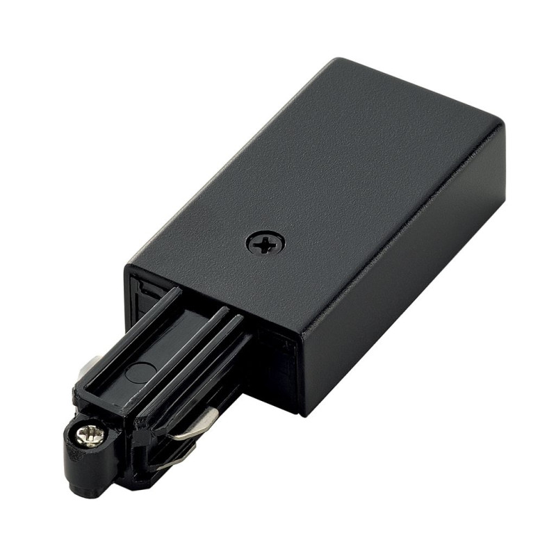 Alimentation pour rail 1 allumage 230V, noir, terre droite