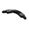 Connecteur flexible pour rail 1 allumage 230V, noir
