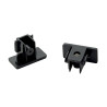 Embouts pour rail 1 allumage 230V, noir, 2 pièces