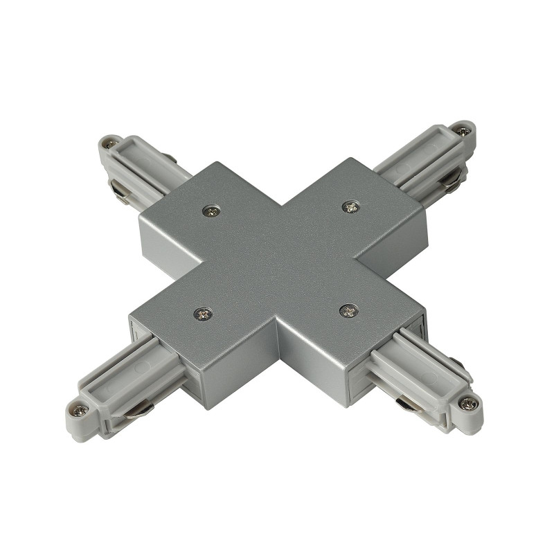 Connecteur en X pour rail 1 allumage 230V, gris argent