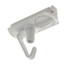 Adaptateur pour rail 1 allumage 230V, blanc, électrique, crochets inclus
