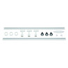 KIT rail 1 allumage PURI blanc, 2x1m, 3 spots puri avec sources LED