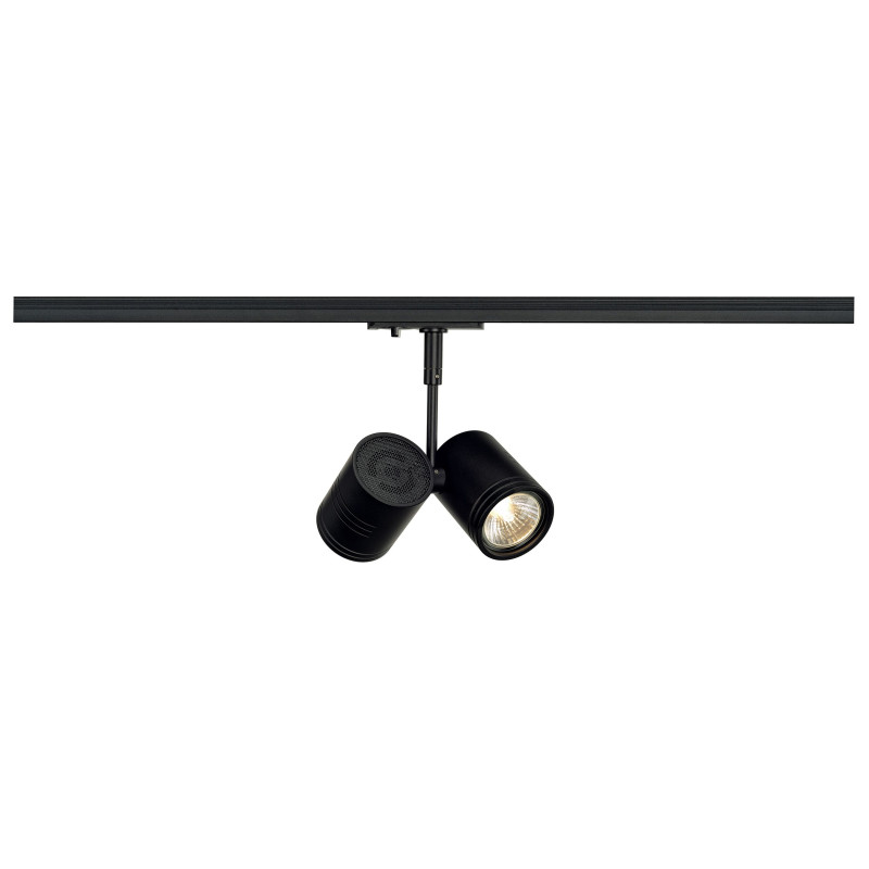 spot BIMA 2 noir, 2x GU10 max. 50W avec adaptateur 1 allumage inclus