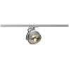 spot KALU TRACK QPAR111 gris argent, adaptateur 1 allumage inclus