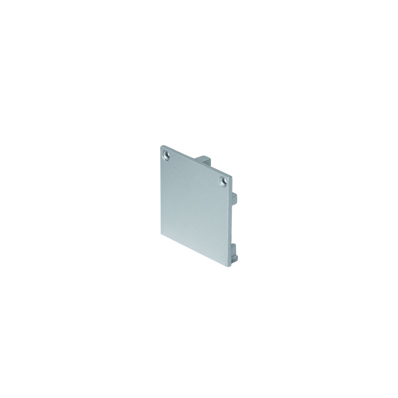 GLENOS embouts pour profil pro 3030 gris argent, 2 pces