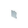 GLENOS embouts pour profil pro 3030 gris argent, 2 pces