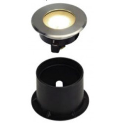 Encastré de sol rond dasar flat LED 4.3 W blanc chaud