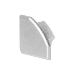 GLENOS embouts pour profil d'angle gris argent, 2 pices