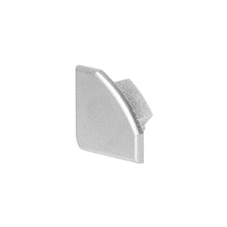 GLENOS embouts pour profil d'angle gris argent, 2 pices