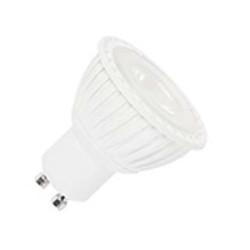 LED GU10, 4,3W SMD LED, 4000K, 40°, non variable, blanc