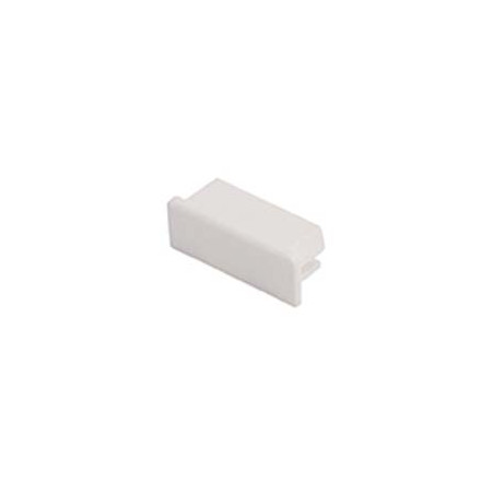 GLENOS embouts plats pour profil pro 2609 blanc, 2 pces
