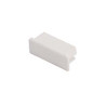 GLENOS embouts plats pour profil pro 2609 blanc, 2 pces