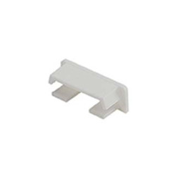 GLENOS embouts plats pour profil pro 2609 blanc, 2 pces