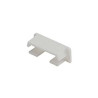 GLENOS embouts plats pour profil pro 2609 blanc, 2 pces