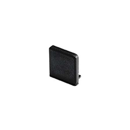 GLENOS embouts carrés pour profil pro 2609 noir, 2 pces
