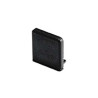 GLENOS embouts carrés pour profil pro 2609 noir, 2 pces