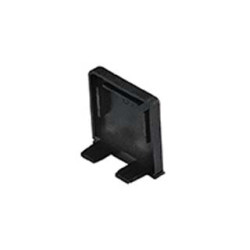 GLENOS embouts carrés pour profil pro 2609 noir, 2 pces