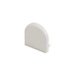 GLENOS embouts arrondis pour profil pro 2609 blanc, 2 pces