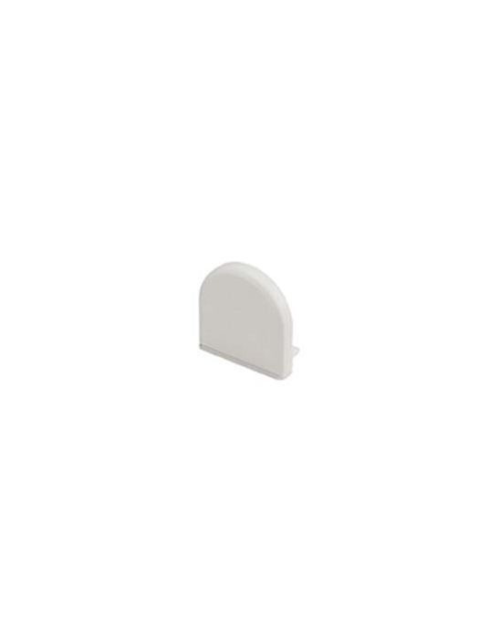 GLENOS embouts arrondis pour profil pro 2609 blanc, 2 pces