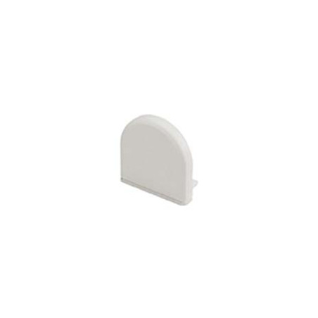 GLENOS embouts arrondis pour profil pro 2609 blanc, 2 pces